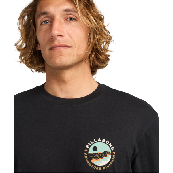 2025 Billabong Mens Rockies Long Sleeve Tee EBYZT00390 - Black